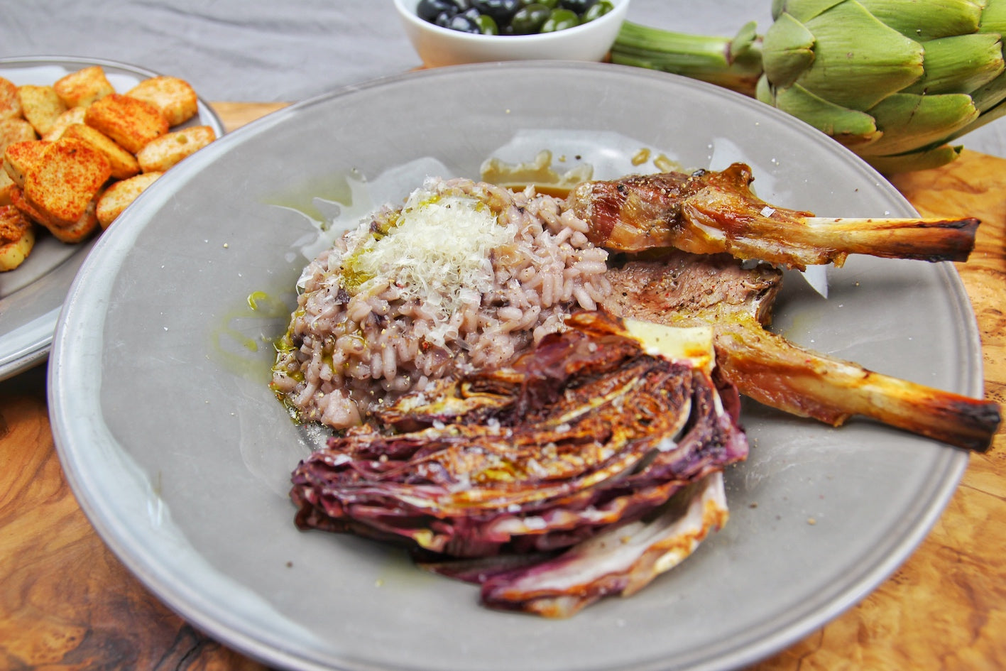 TRÜFFELRISOTTO MIT LAMMCARRÉE – OLIVICIO