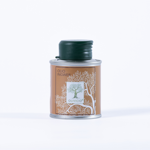 Olio Ingwer - Aromatisches Olivenöl mit einer würzigen Ingwernote für besondere Gerichte